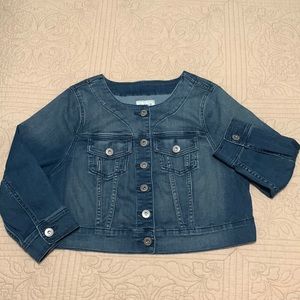 Womens Torrid Denim Cropped Jacket plus size 0